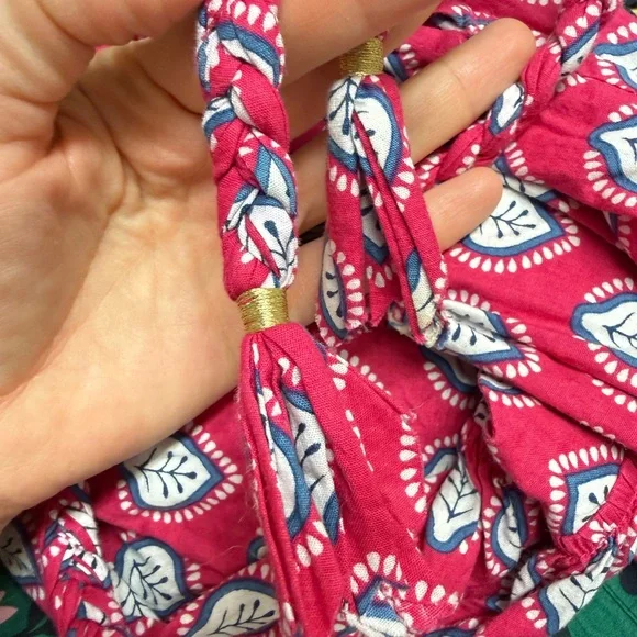 Caryn Lawn Pink Textile Braided Tie Waist Dress - Picture 16 of 16